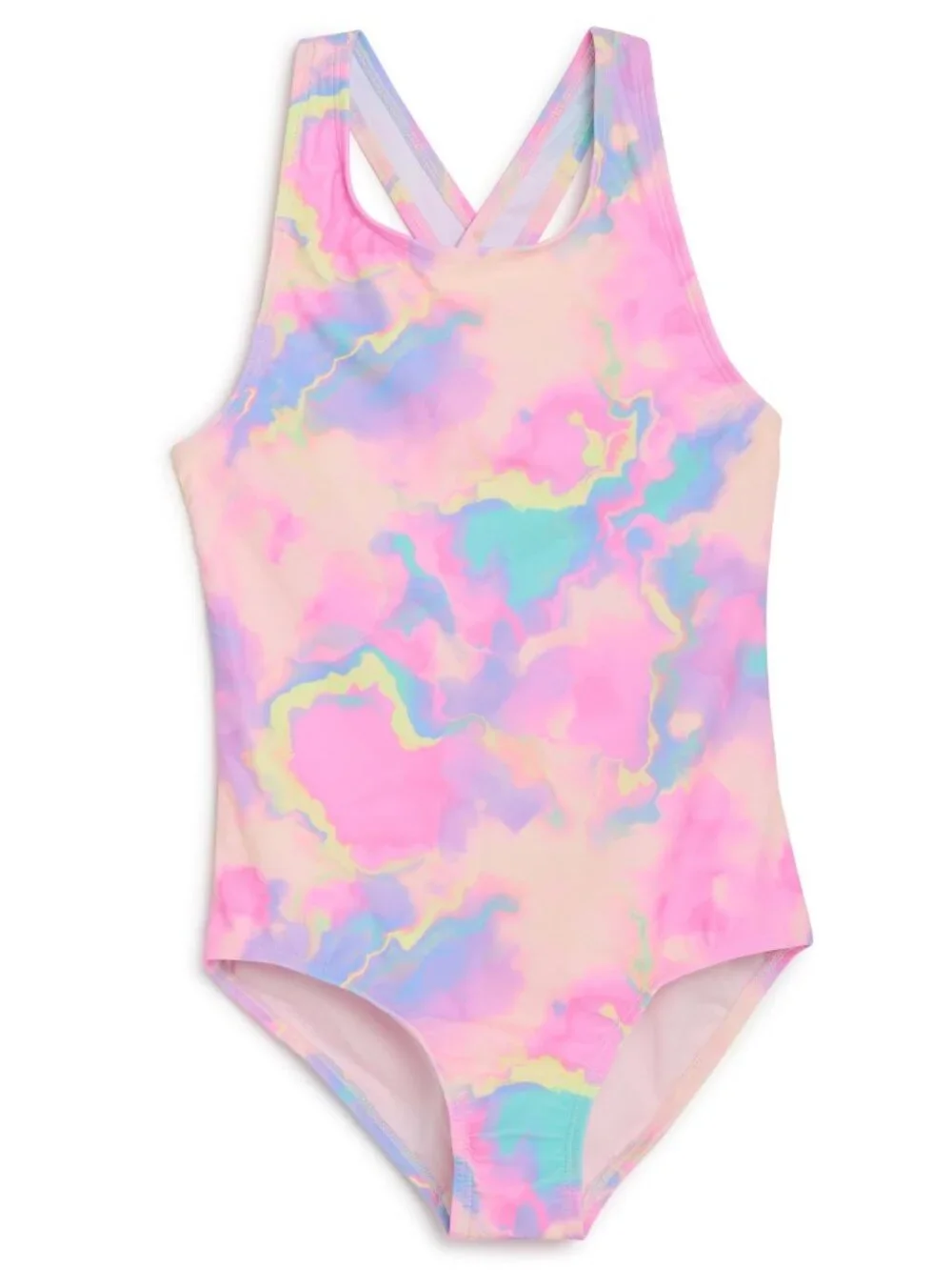 Lands' End Girls' UPF 50+ Stretch Crisscross Back One Piece Swimsuit XL
